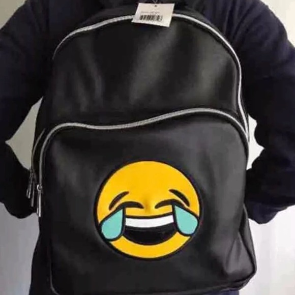 Bags New Emoji Black Backpack Poshmark